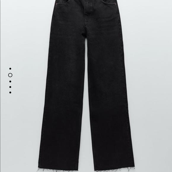 Zara Black Hi Rise Full Length Jeans. Size 27 (4) - Picture 2 of 5